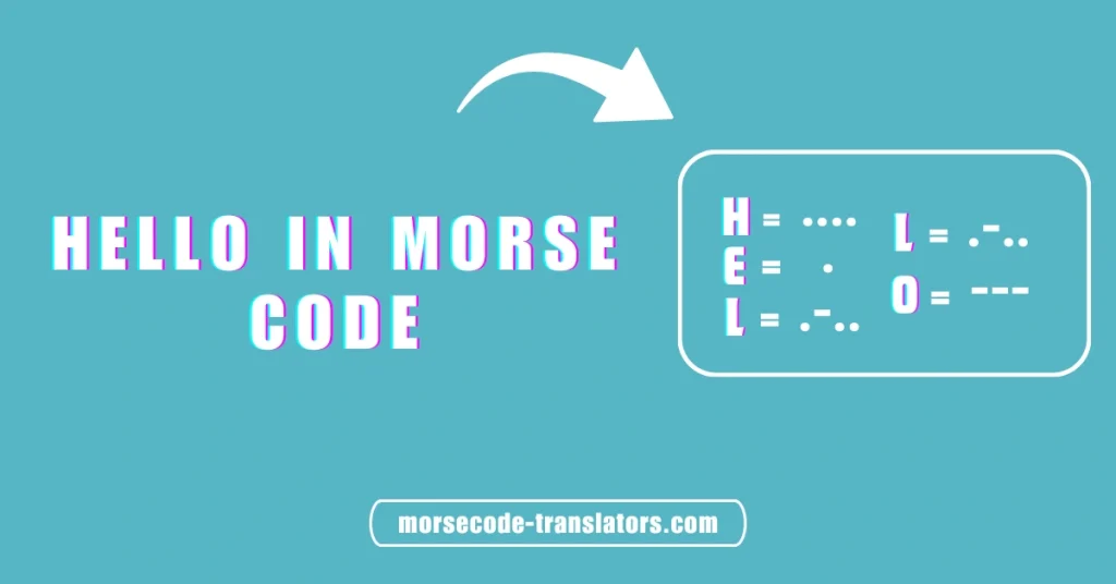 Hello in Morse Code