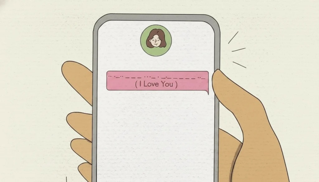 I Love You in Morse Code 1 I Love You