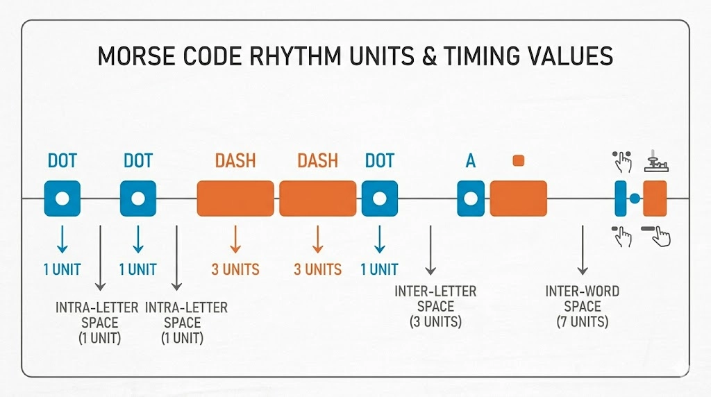 Morse Code Timing and Rhythm