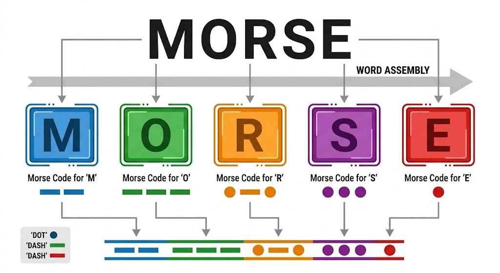 Words Built in Morse Code
